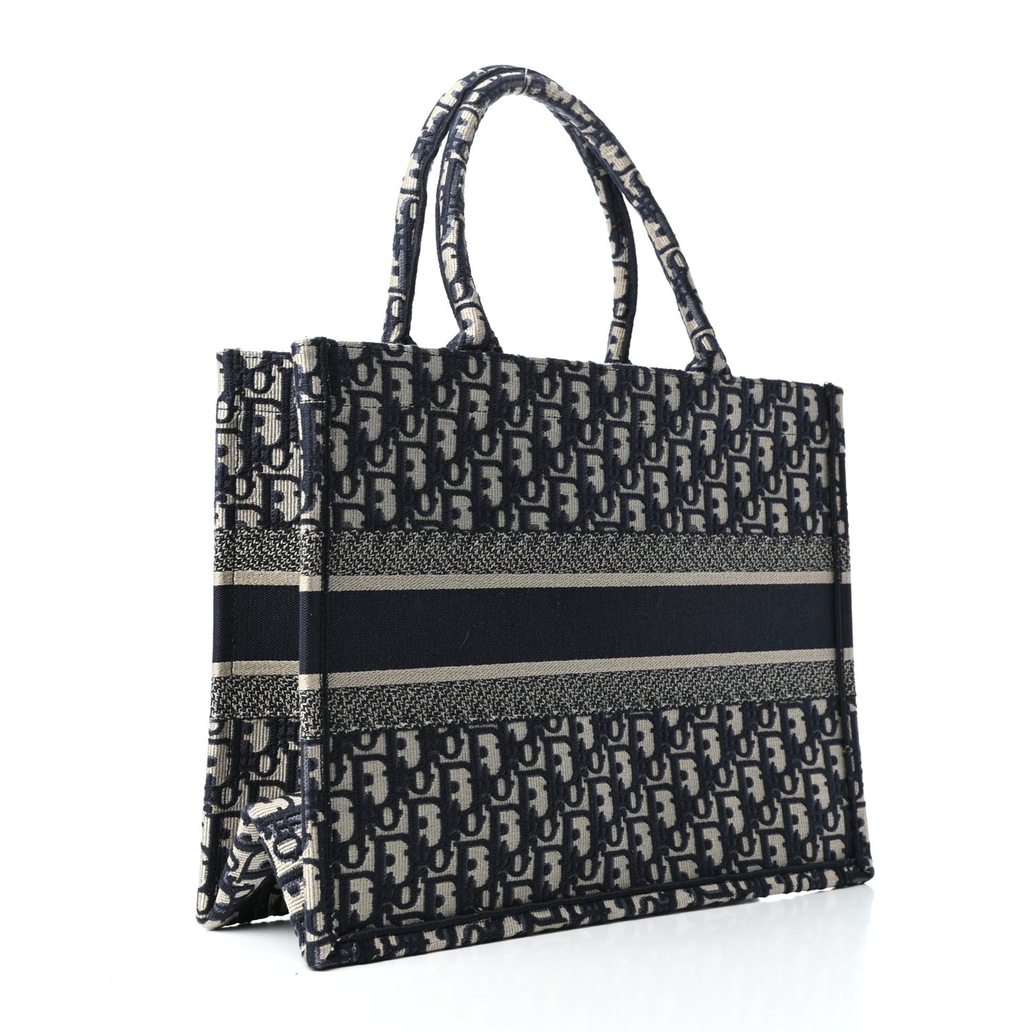 Oblique Medium Book Tote Blue Multicolor