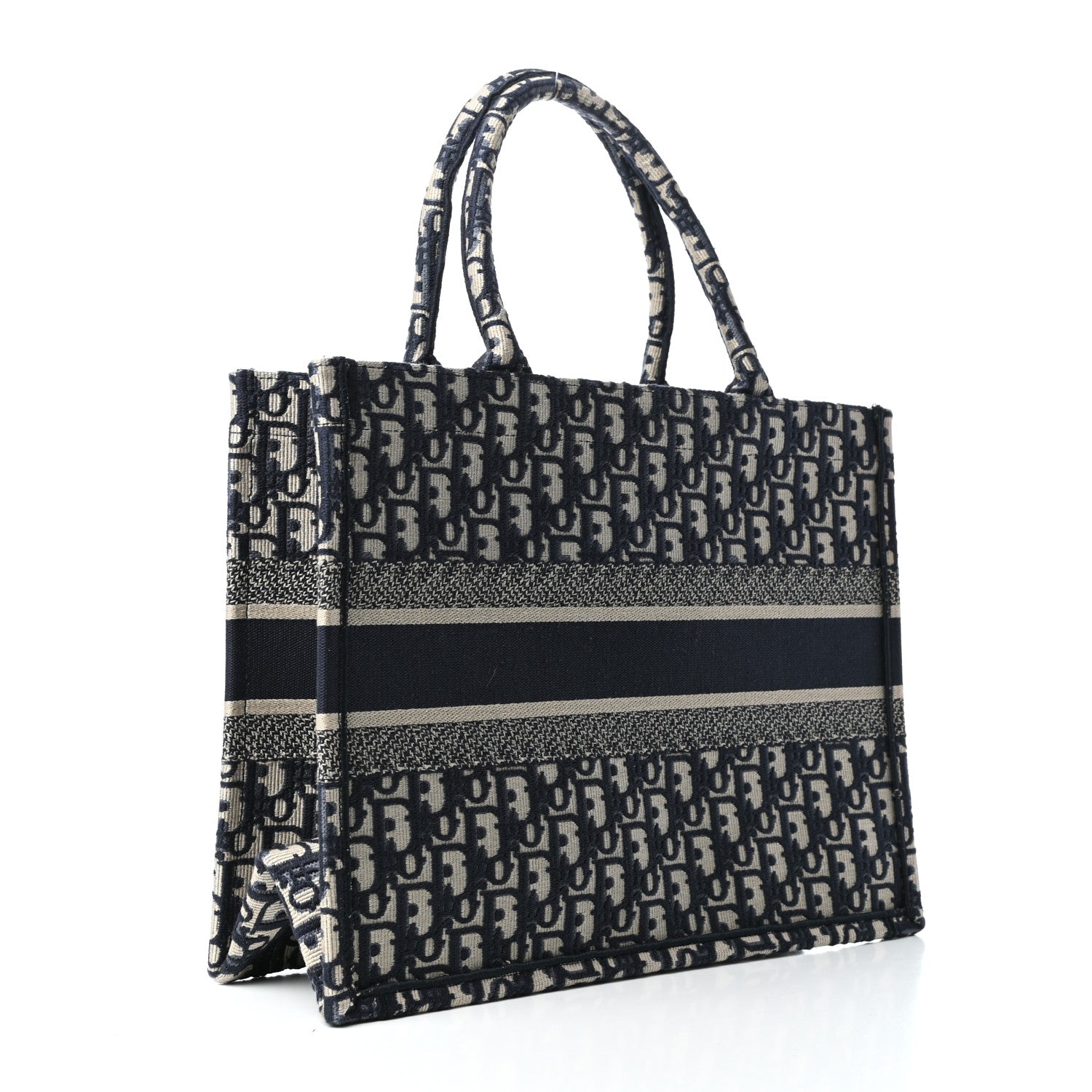 Christian Dior Oblique Medium Book Tote Blue Multicolor 3 of 9