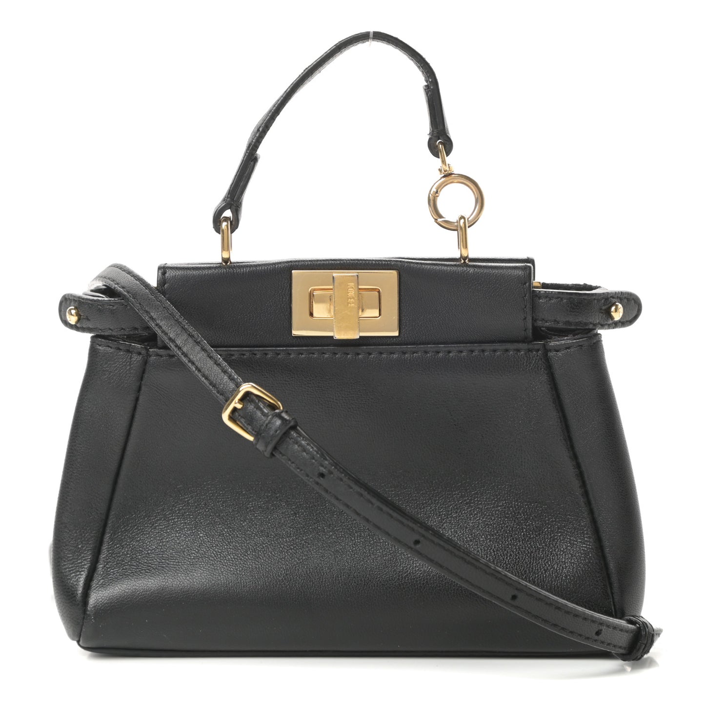 Nappa Micro Peekaboo Iconic Satchel Black