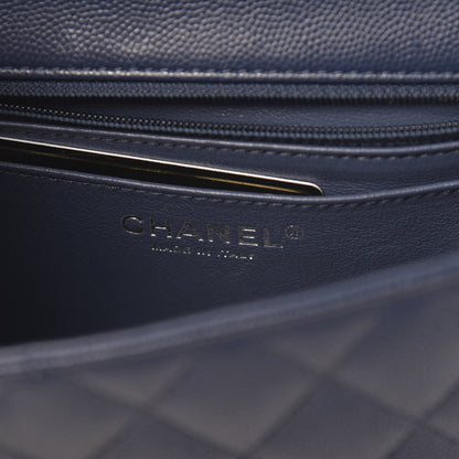 Chanel Caviar Quilted Mini Rectangular Flap Navy 6 of 11
