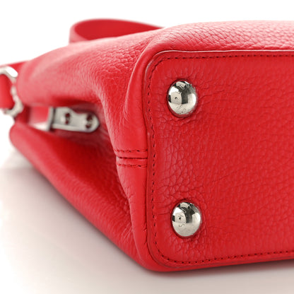 Louis Vuitton Taurillon Capucines BB Rubis 8 of 9