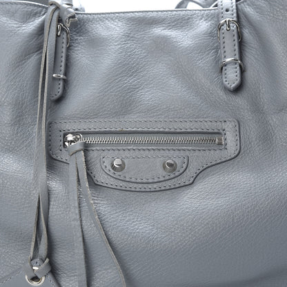 Balenciaga Veau Papier A4 Zip Around Tote Grey 8 of 19