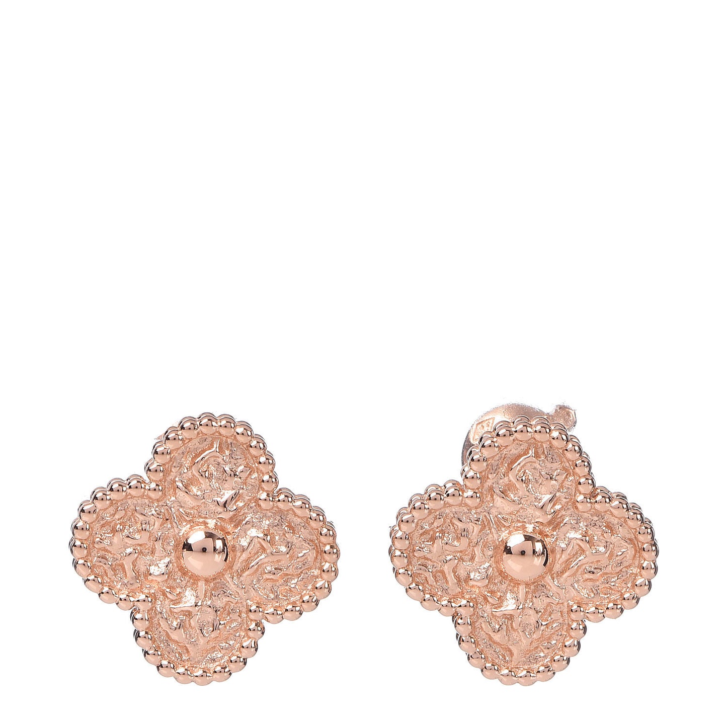 18K Rose Gold Vintage Alhambra Earrings