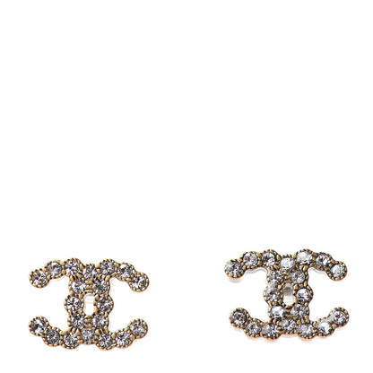 Chanel Crystal City Of Lights CC Earrings Gold 1 of 4