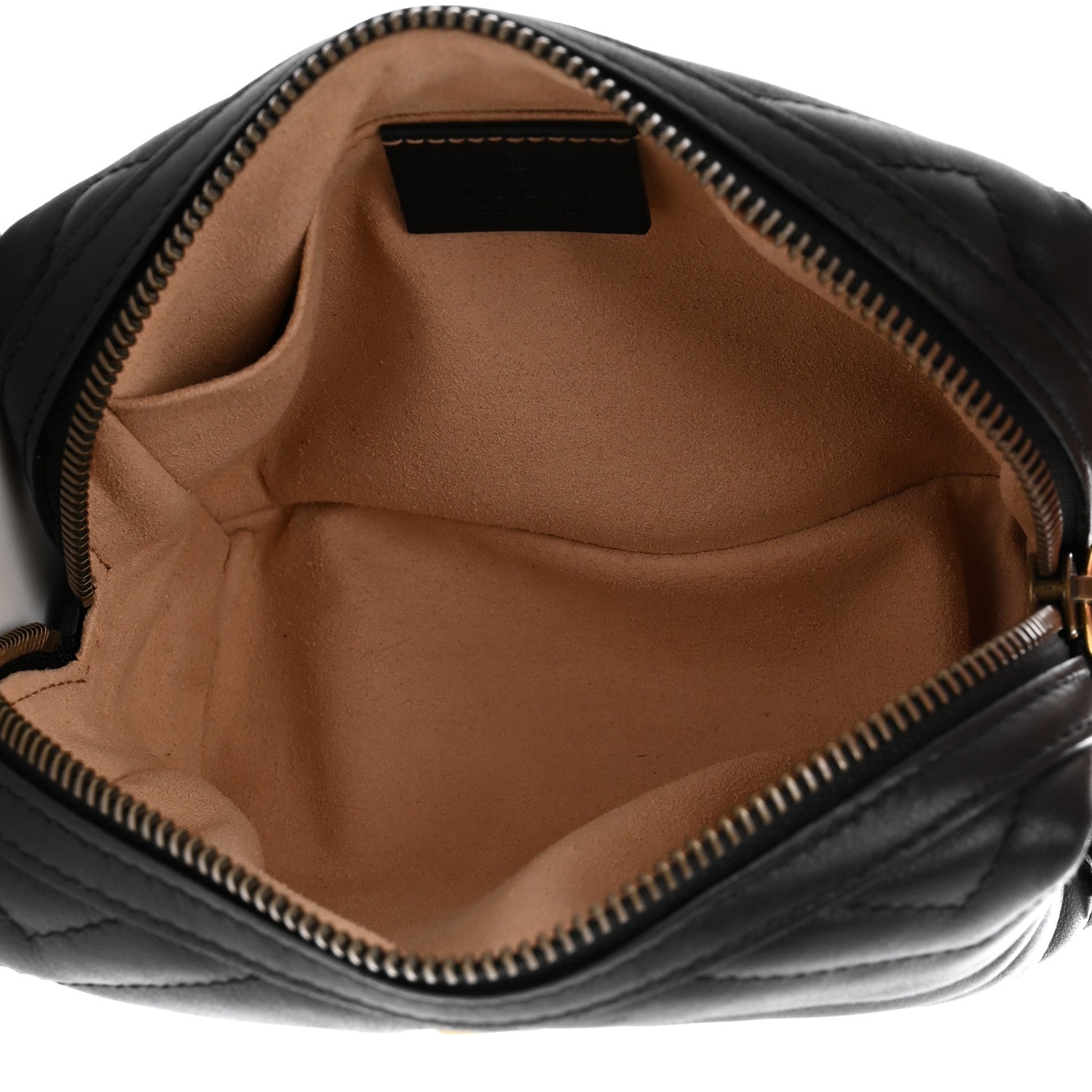 Gucci Calfskin Matelasse GG Marmont Cosmetic Case Black 5 of 7
