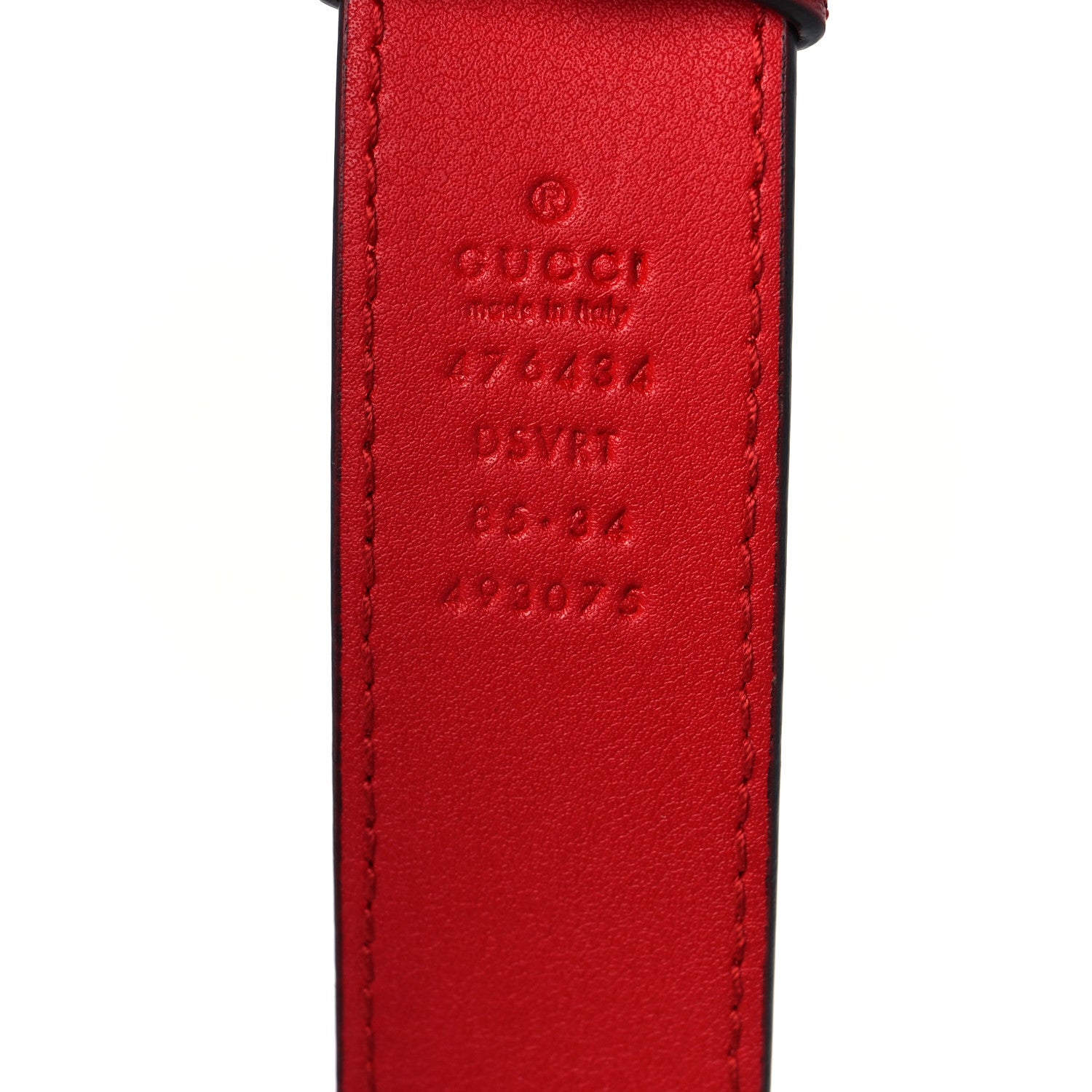 Gucci Calfskin Matelasse GG Marmont Belt Bag 85 34 Hibiscus Red 10 of 10