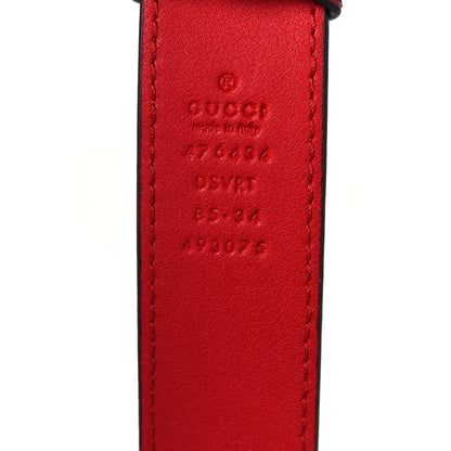Gucci Calfskin Matelasse GG Marmont Belt Bag 85 34 Hibiscus Red 10 of 10