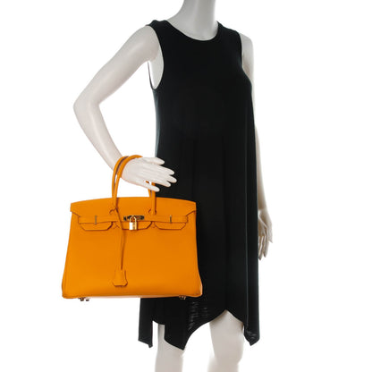 Hermes Epsom Birkin 35 Jaune D'Or 2 of 25