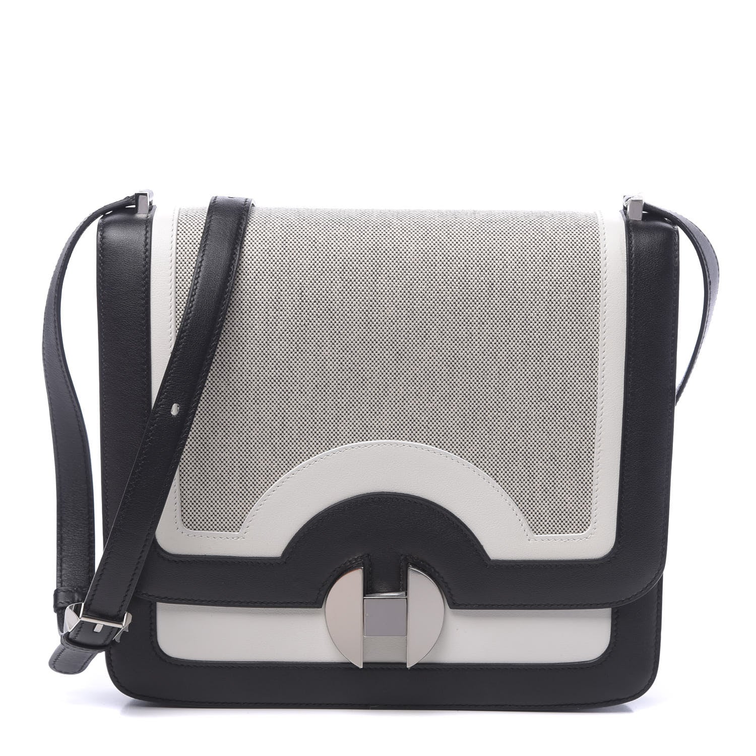 Hermes Toile Swift 2002 26 Ecru Black White 1 of 14