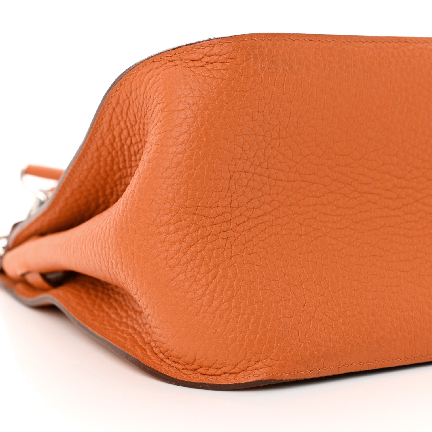 Hermes Taurillon Clemence Jypsiere 28 Orange 9 of 12