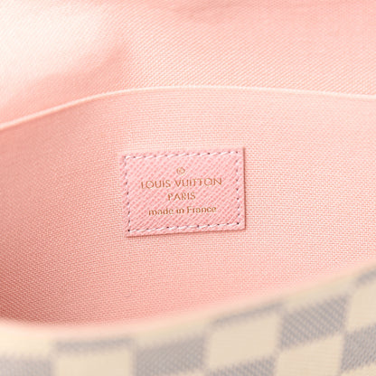 Louis Vuitton Damier Azur Pochette Felicie Chain Wallet Rose Ballerine 5 of 9