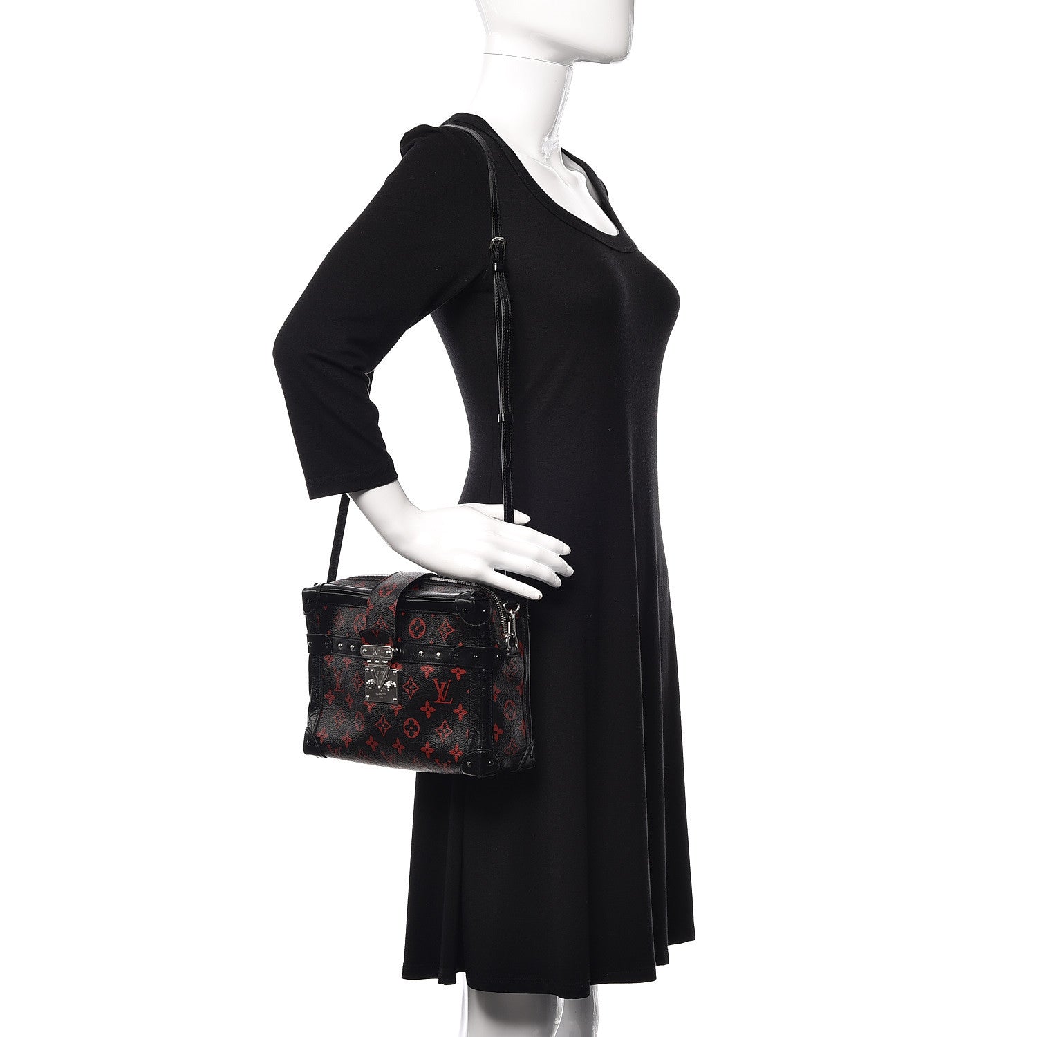 Louis Vuitton Monogram Petite Malle Soft MM Infrarouge 2 of 9