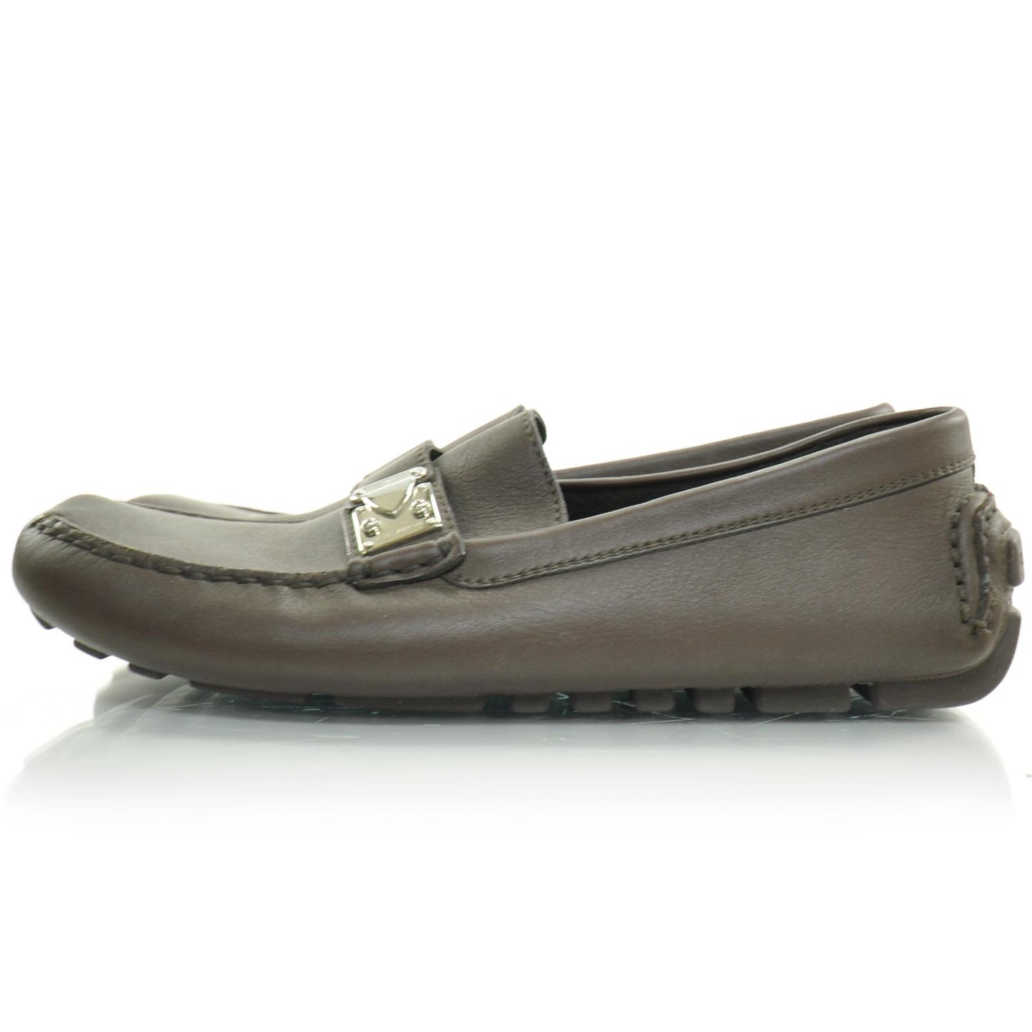 Mens Leather Zen Driving Loafers 6 Dark Brown