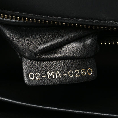 Christian Dior Grained Calfskin Embossed 30 Montaigne Chain Flap Bag Black 7 of 10