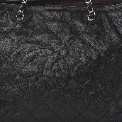 Chanel Grained Calfskin Quilted Large Daily Tote Black 11 of 11
