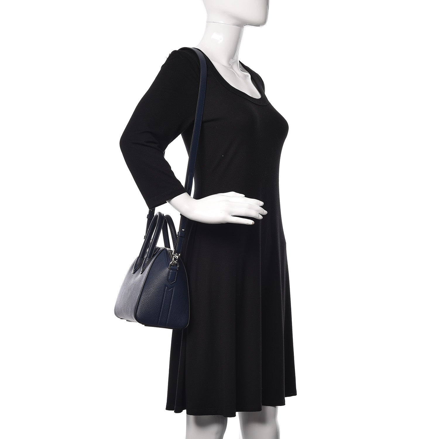 Givenchy Sugar Goatskin Mini Antigona Navy 2 of 9