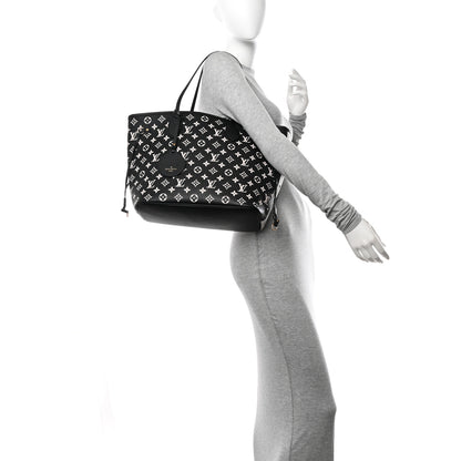 Louis Vuitton Empreinte Spring In The City Neverfull MM Black White Pink 2 of 11