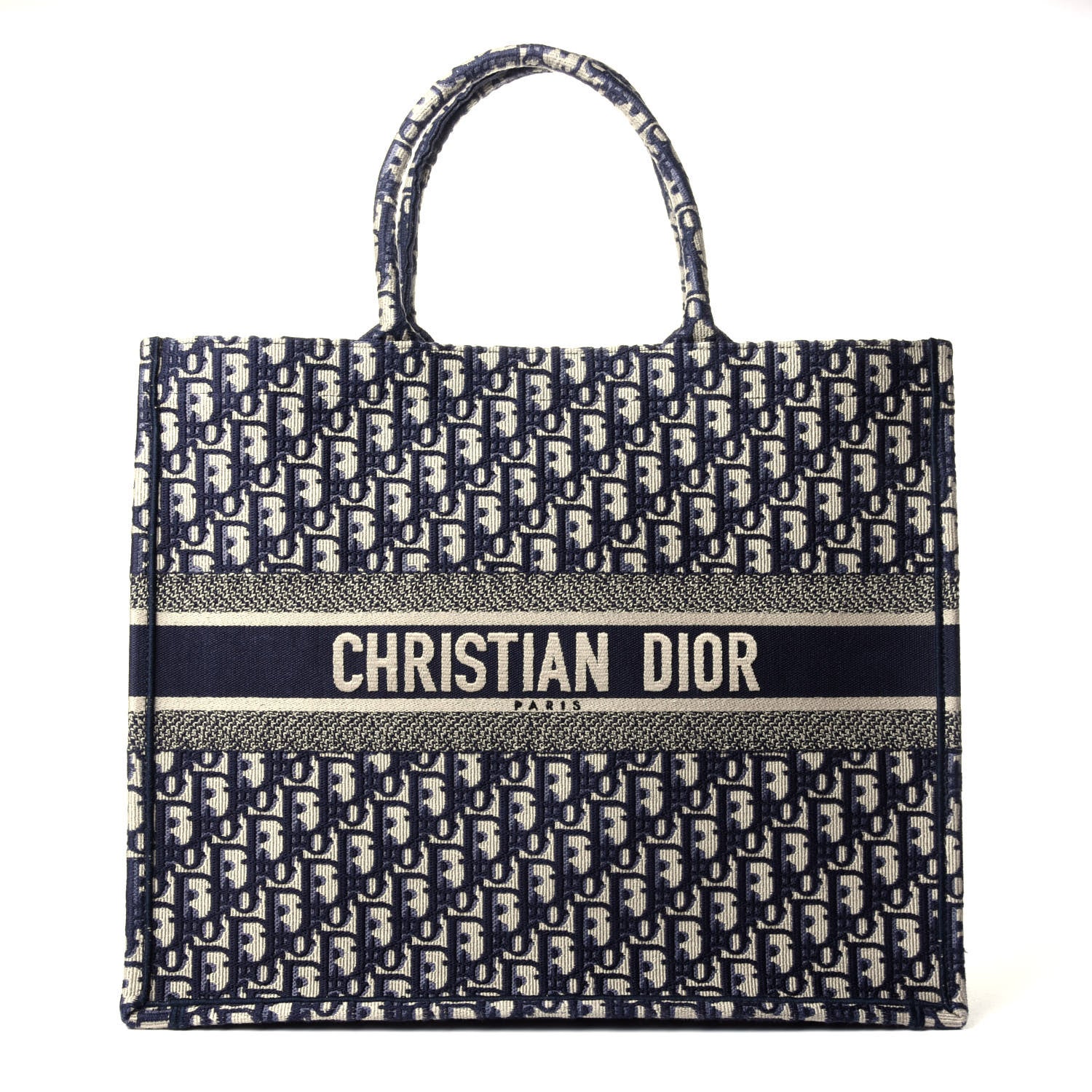 Christian Dior Oblique Book Tote Blue Multicolor 1 of 9