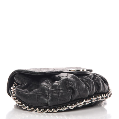 Chanel Washed Lambskin Quilted Mini Chain Around Flap Black 4 of 12