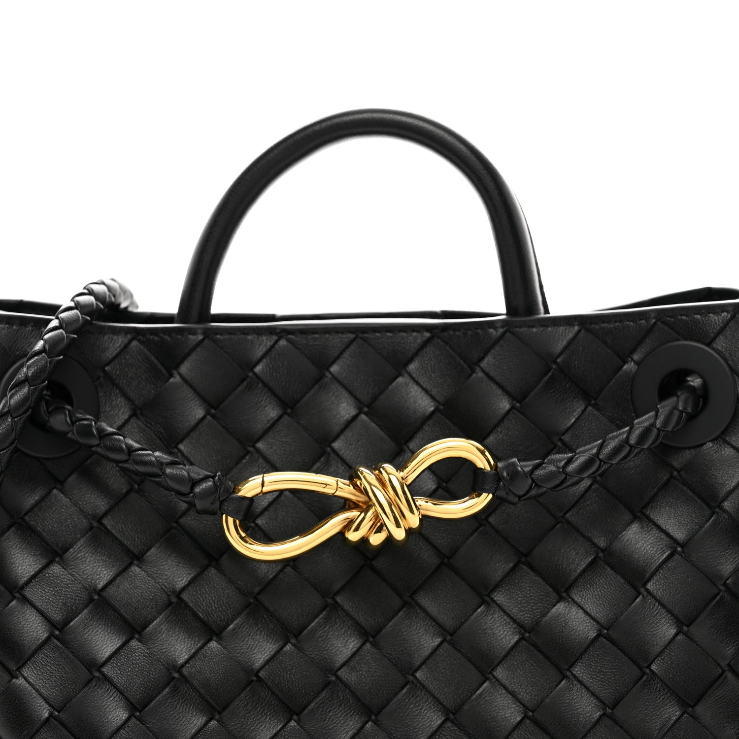 Bottega Veneta Nappa Intrecciato Small Andiamo Shoulder Bag Black 5 of 10