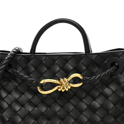 Bottega Veneta Nappa Intrecciato Small Andiamo Shoulder Bag Black 5 of 10
