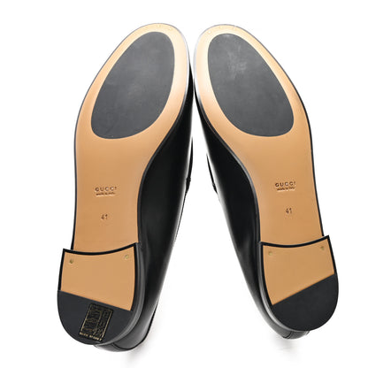 Gucci Calfskin Womens Jordaan Loafers 41 Black 6 of 9