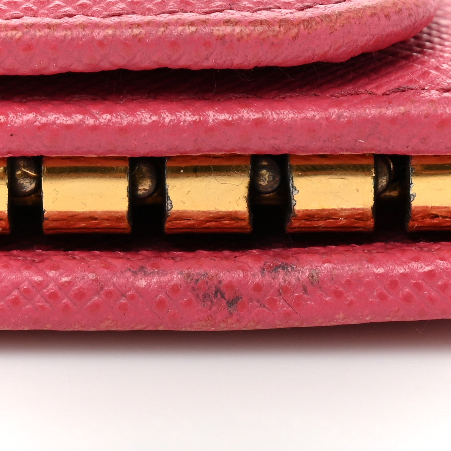 Prada Saffiano Metal 6 Key Holder Ibisco 11 of 14