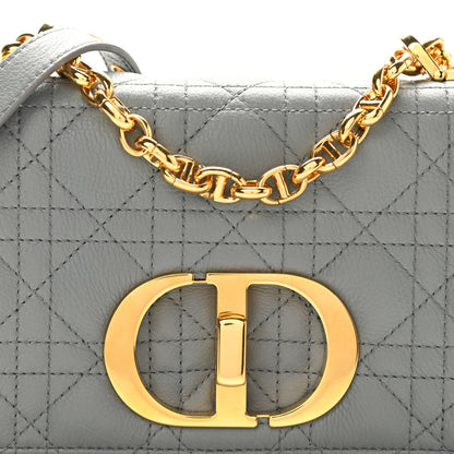 Christian Dior Calfskin Cannage Small Caro Bag Grey 8 of 12