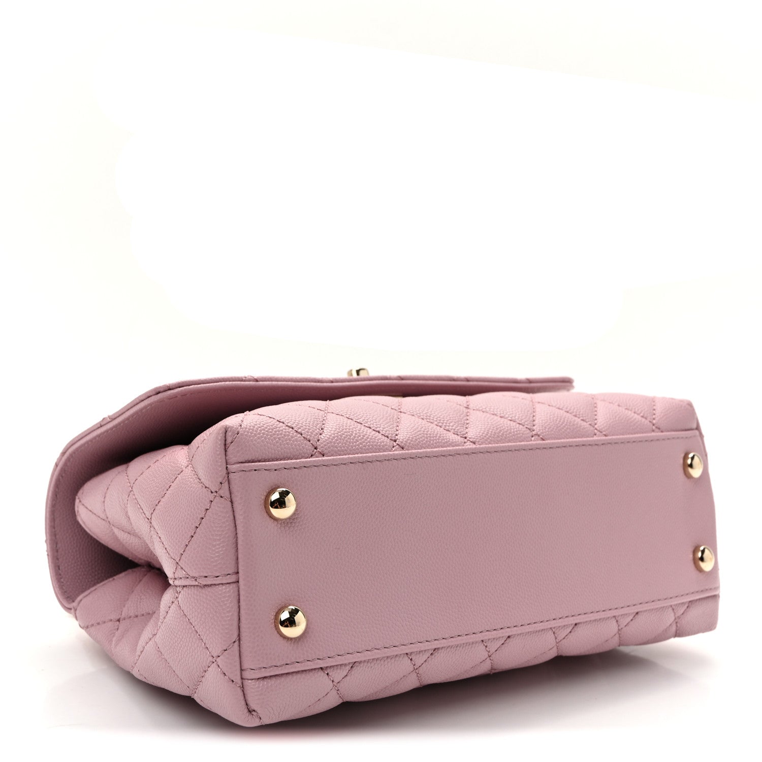 Chanel Caviar Quilted Mini Coco Handle Flap Light Pink 4 of 10