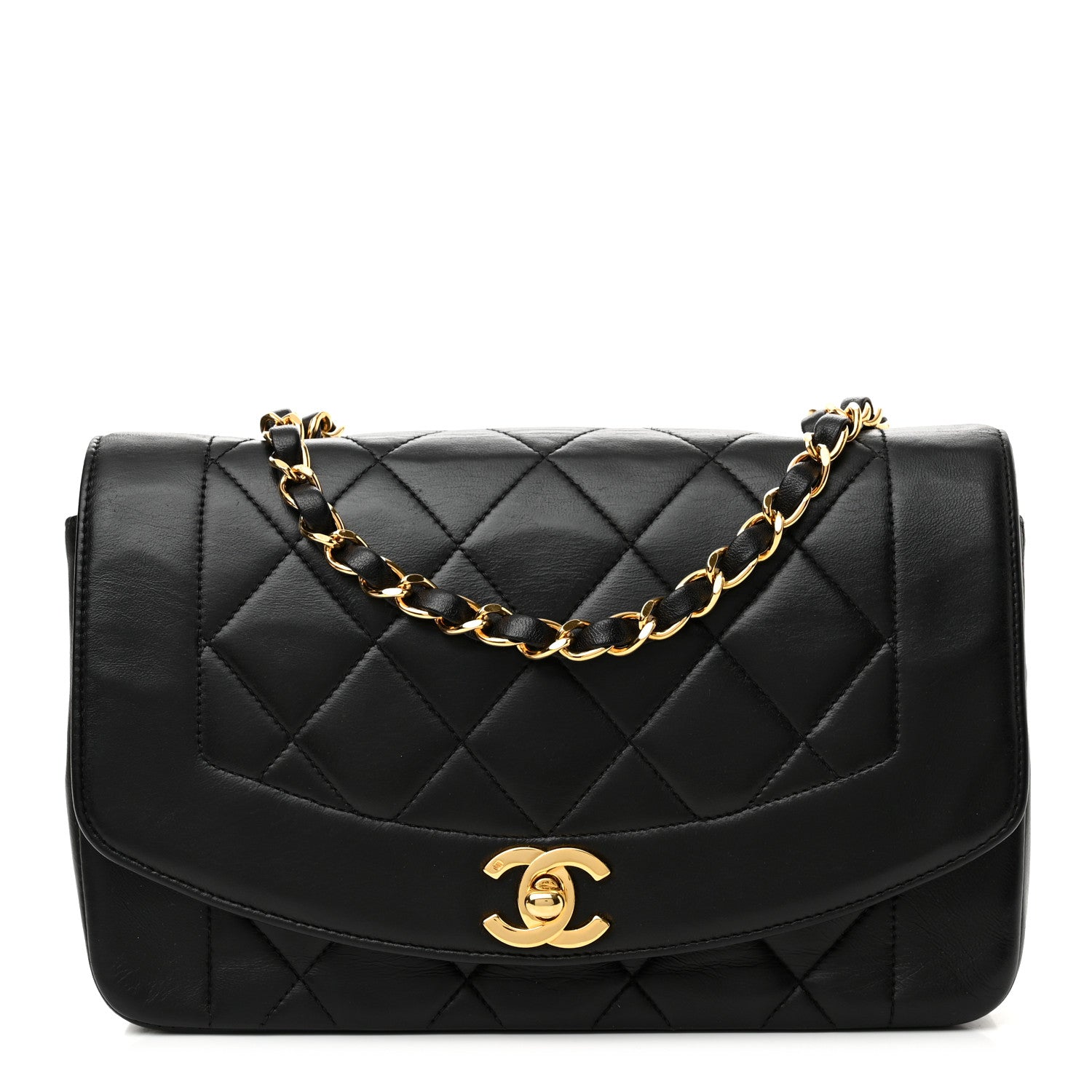 Chanel Lambskin Quilted Small Single Flap Bag Black 1 of 11