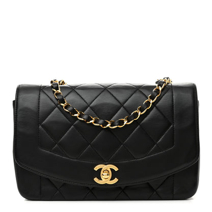 Chanel Lambskin Quilted Small Single Flap Bag Black 1 of 11