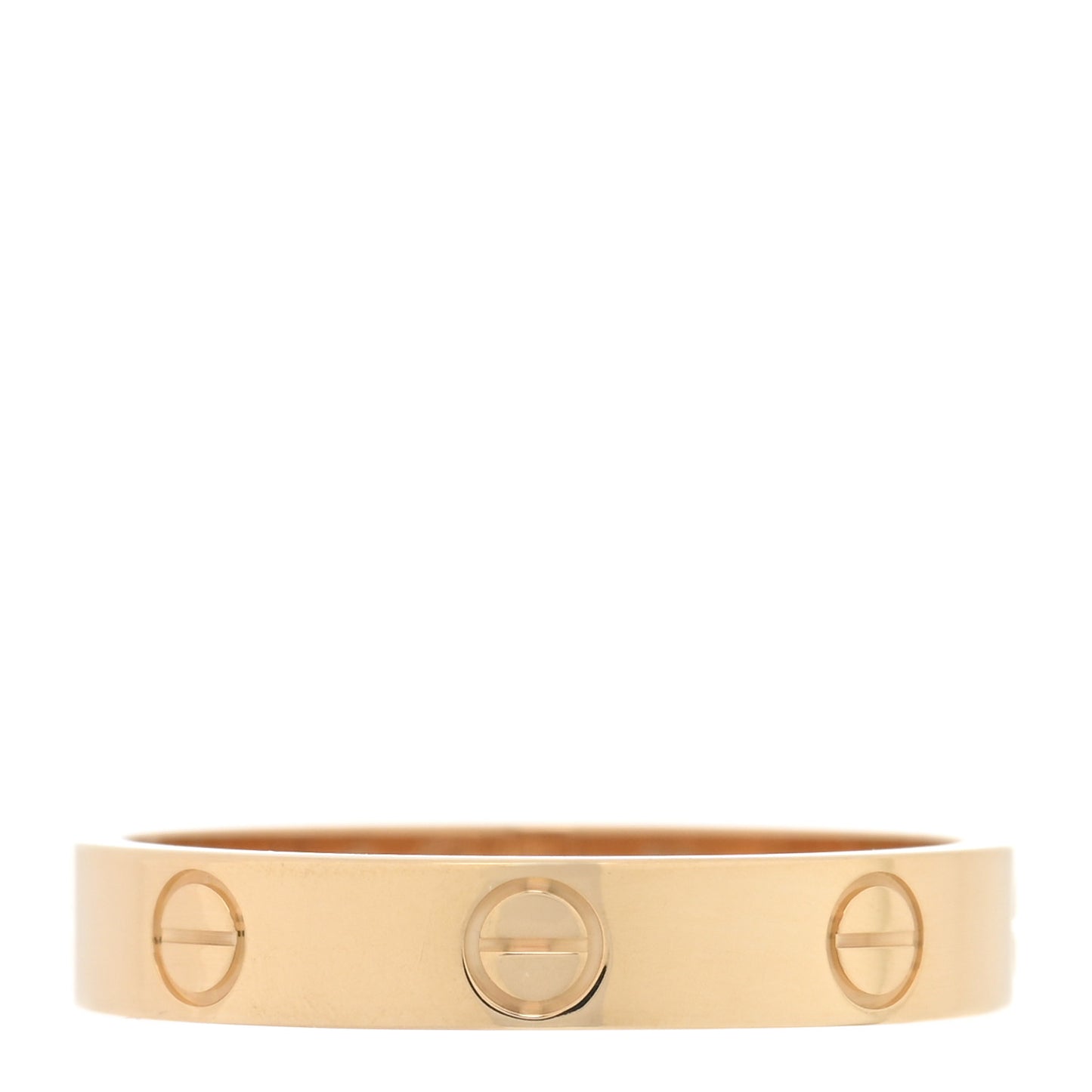 18K Yellow Gold 3.5mm LOVE Wedding Band Ring 56 7.5