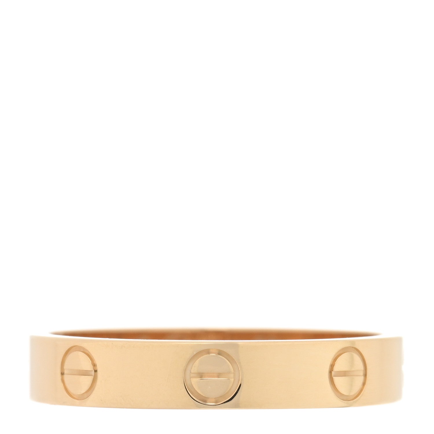 Cartier 18K Yellow Gold 3.5mm LOVE Wedding Band Ring 56 7.5 1 of 6