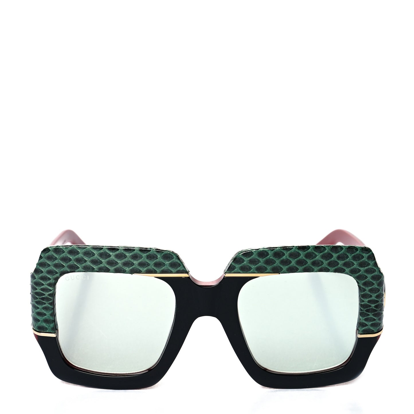 Snakeskin Acetate Square Sunglasses GG0484S Multicolor