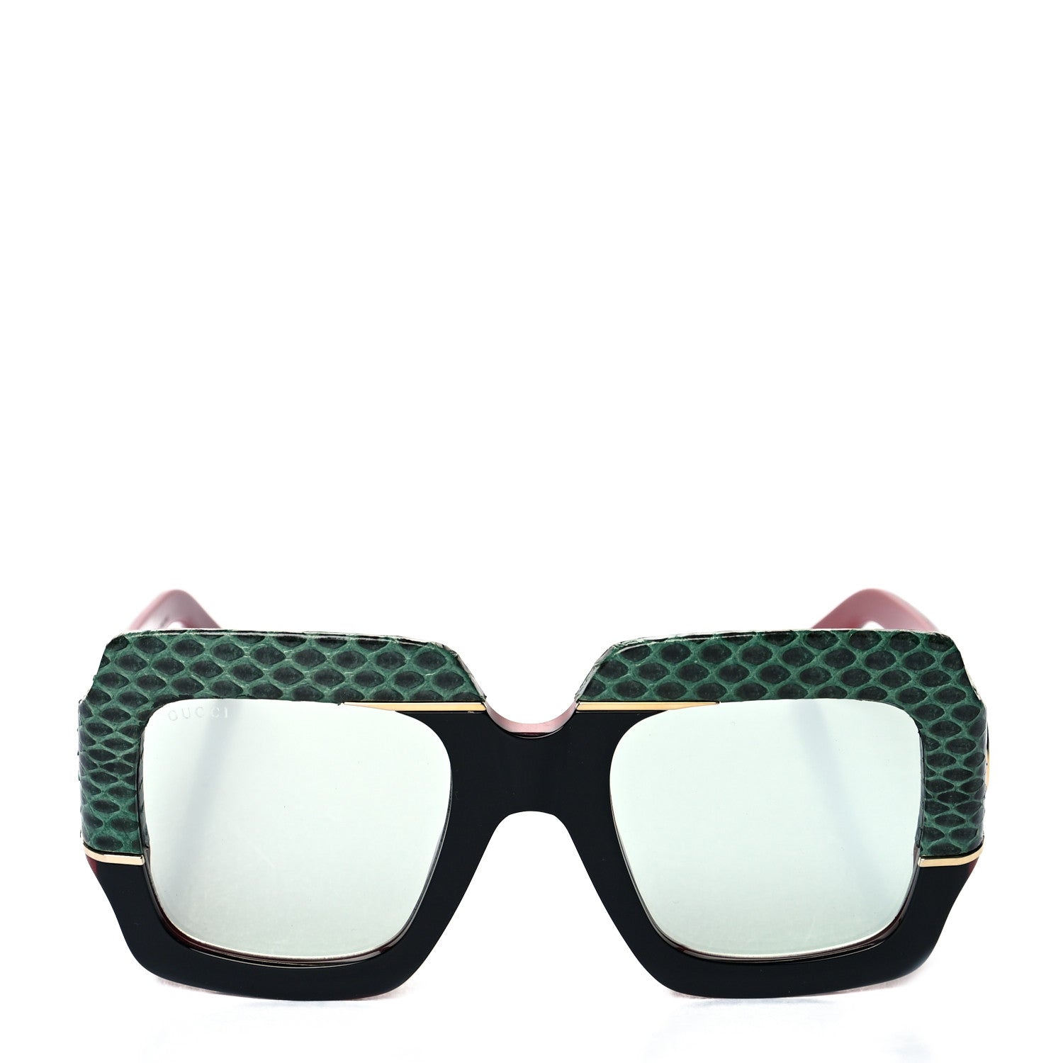 Gucci Snakeskin Acetate Square Sunglasses GG0484S Multicolor 2 of 8