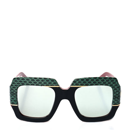 Gucci Snakeskin Acetate Square Sunglasses GG0484S Multicolor 2 of 8