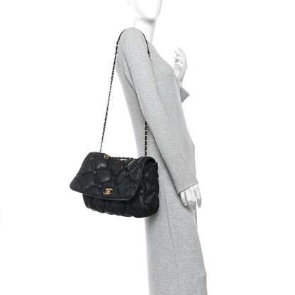 Chanel Calfskin Quilted Large Chesterfield Flap Black 2 of 11