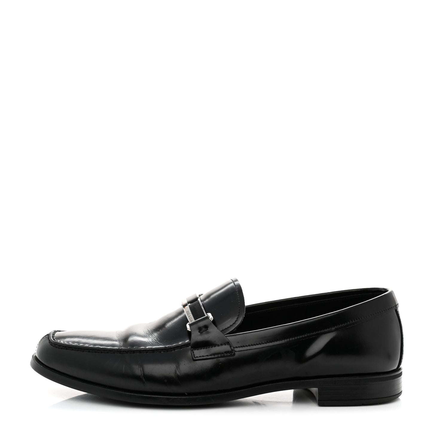 Calfskin Mens Loafers 8.5 Black