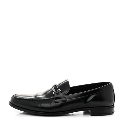 Prada Calfskin Mens Loafers 8.5 Black 1 of 8
