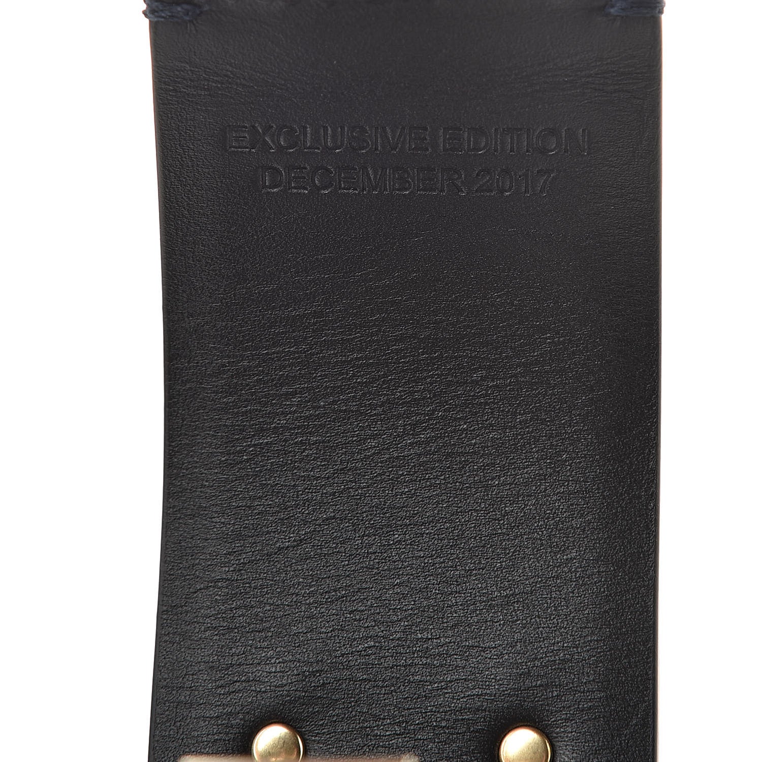 Chanel Calfskin CC Wide Cuff Navy 4 of 6