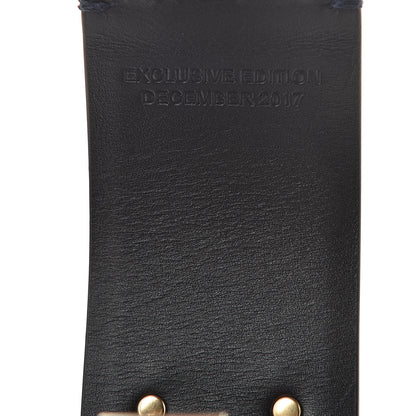Chanel Calfskin CC Wide Cuff Navy 4 of 6