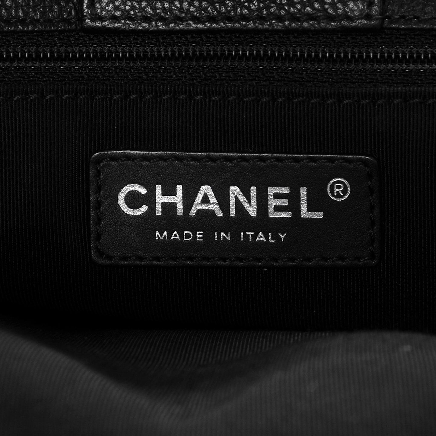 Calfskin Cerf Executive Shopper Tote Black