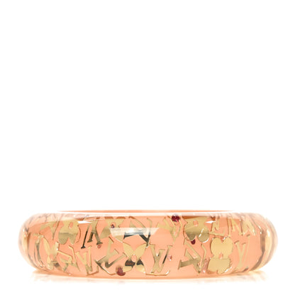 Louis Vuitton Resin Swarovski Medium Inclusion Bracelet GM Rose 1 of 3