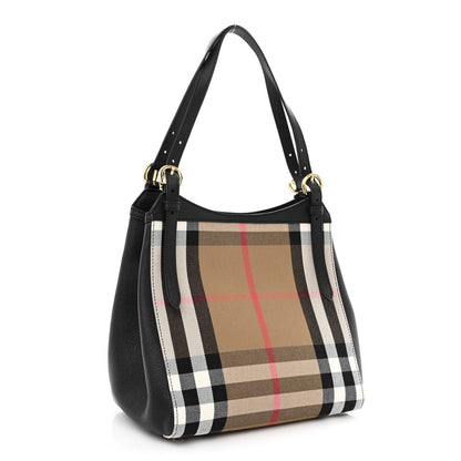 Burberry House Check Small Canterbury Tote Black 3 of 11