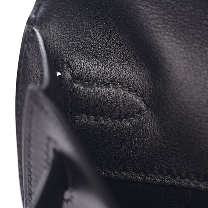 Hermes Swift Kelly Cut Clutch Pochette Black 14 of 24