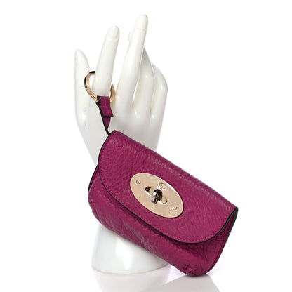 Mulberry Grained Calfskin Darley Key Pouch Violet 2 of 10