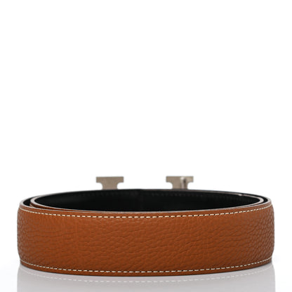 Hermes Swift Togo 32mm H Belt 70 Black Gold 2 of 4