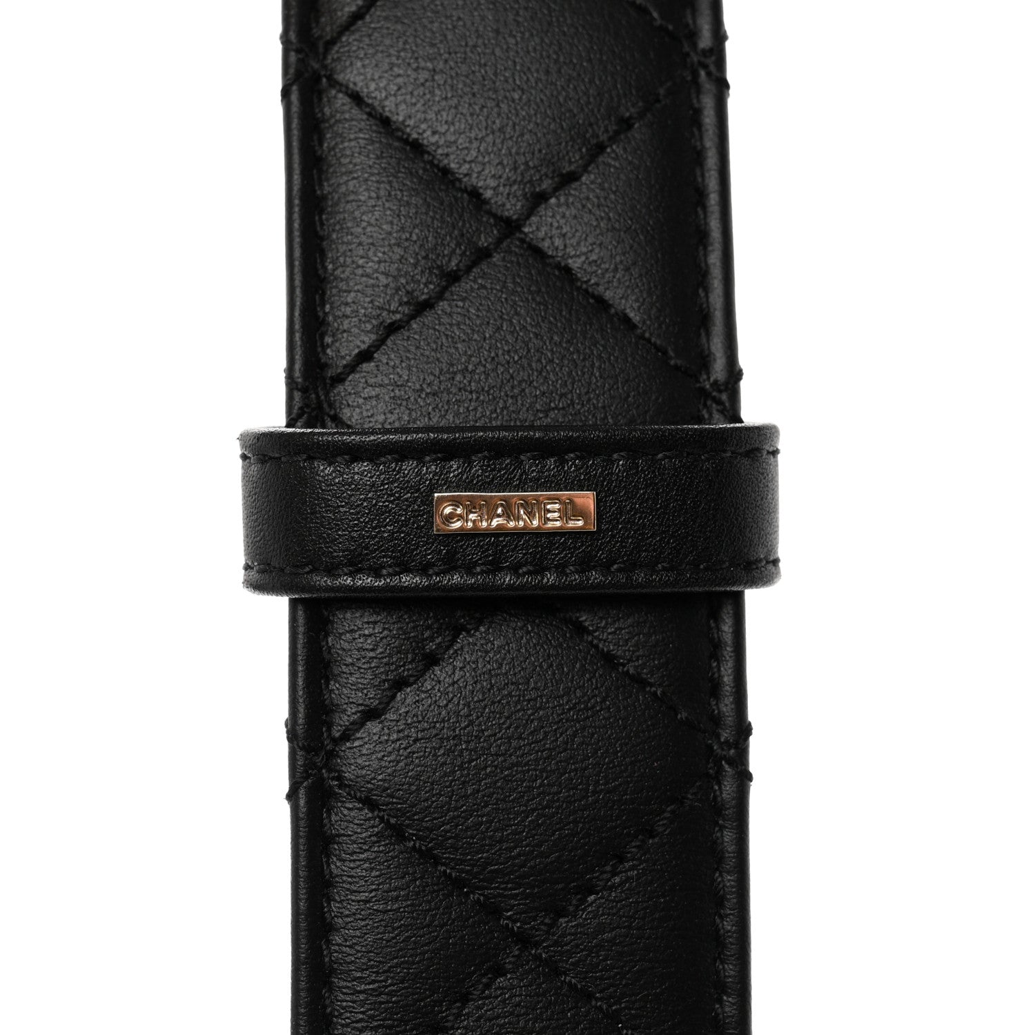 Chanel Lambskin Quilted CC Chain Belt 75 30 Black 5 of 9