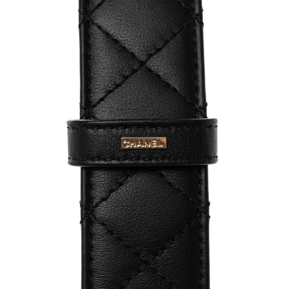 Chanel Lambskin Quilted CC Chain Belt 75 30 Black 5 of 9
