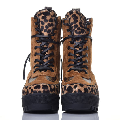 Louis Vuitton Suede Calfskin Monogram Laureate Platform Desert Boots 35 Cognac 2 of 10